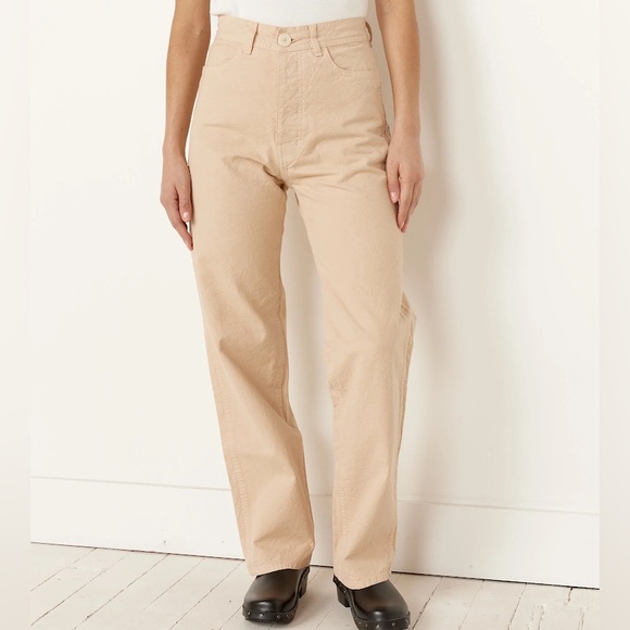 Jesse Kamm Pants - Jesse Kamm California Slim canvas in buff
